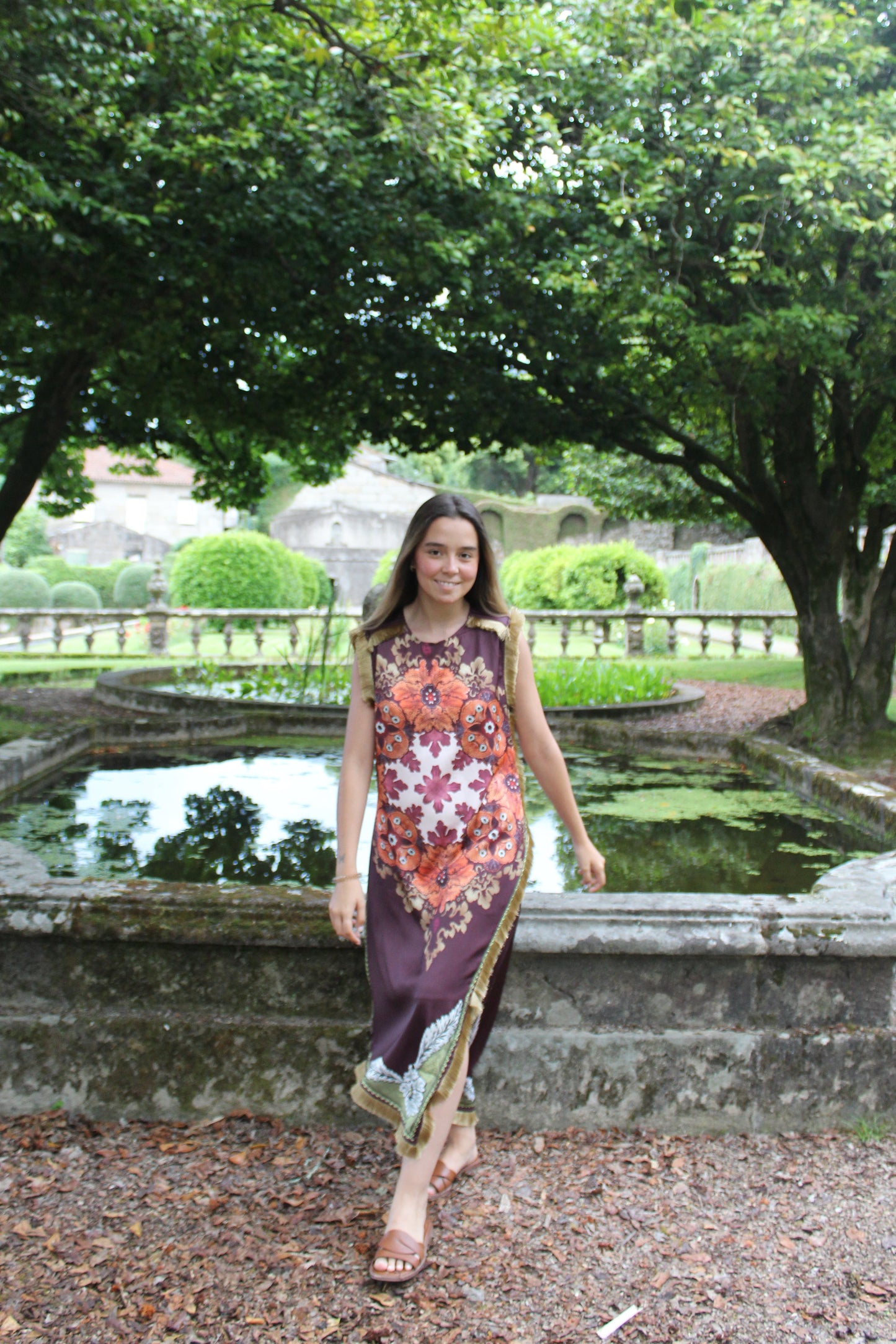 Vestido Franjas